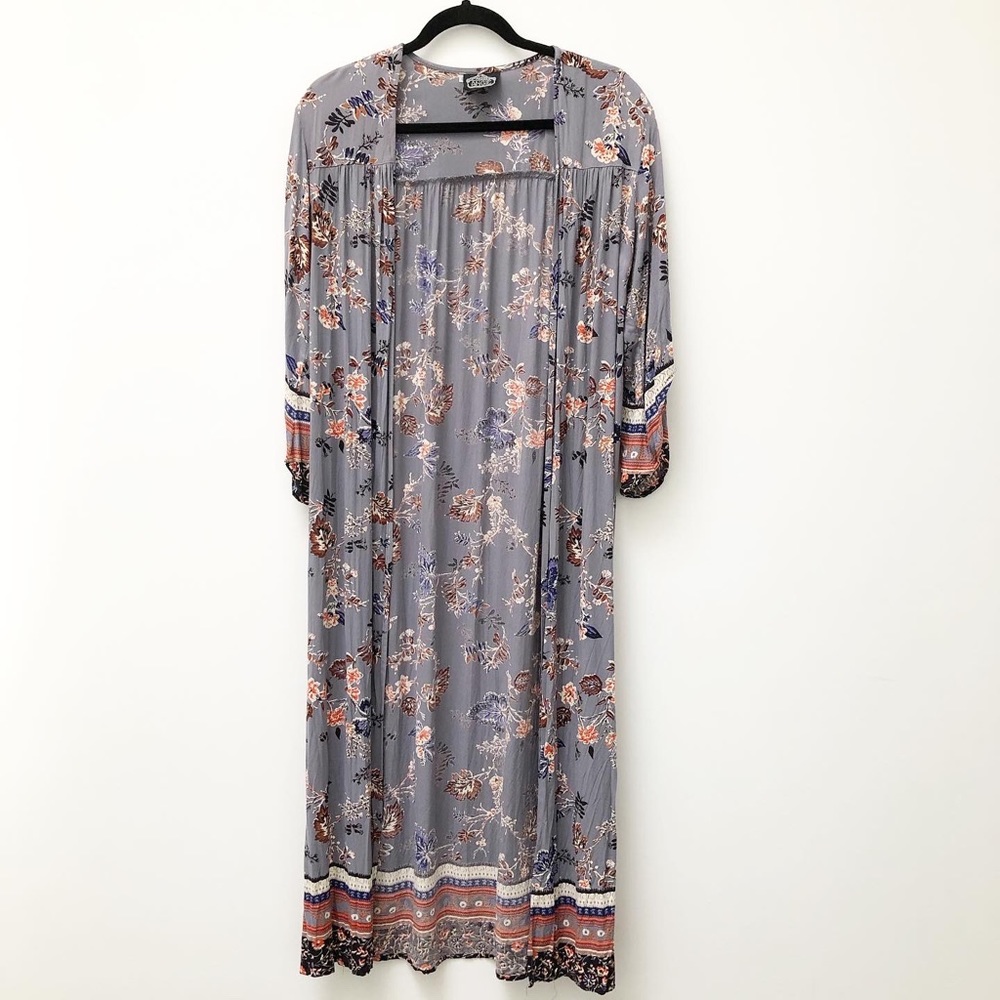 Angie floral boho duster